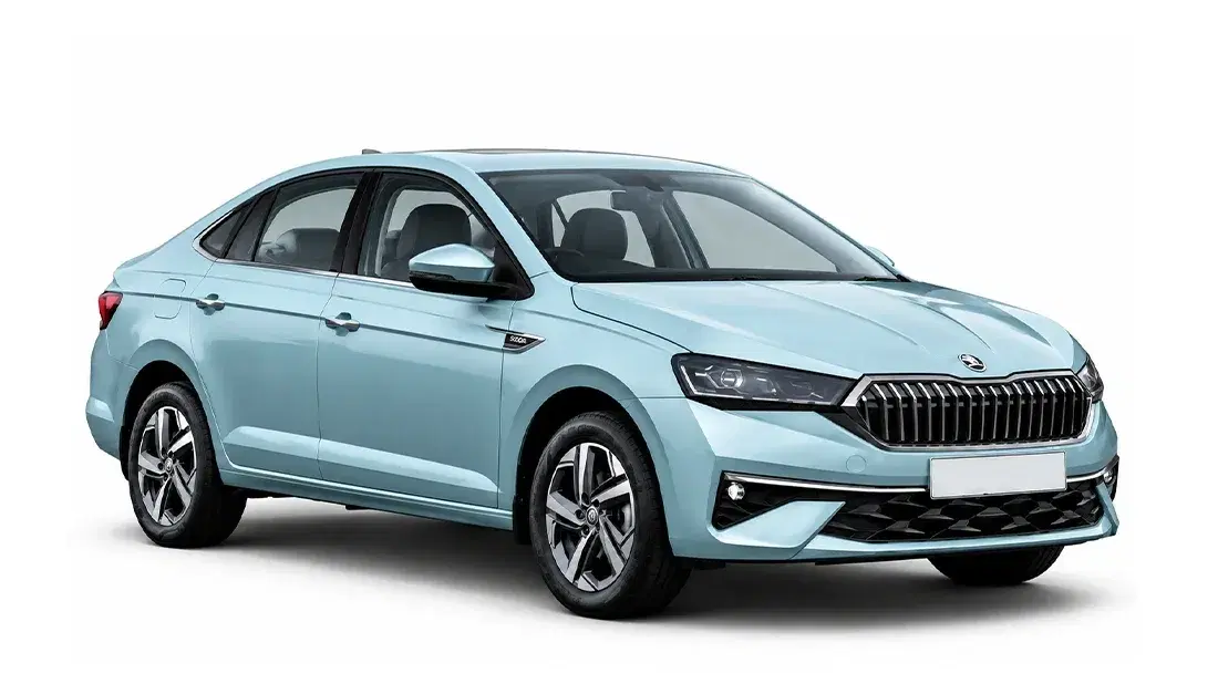 Slavia Front View Slavia Facelift Debuts: New Gearbox, Massage Seats & More